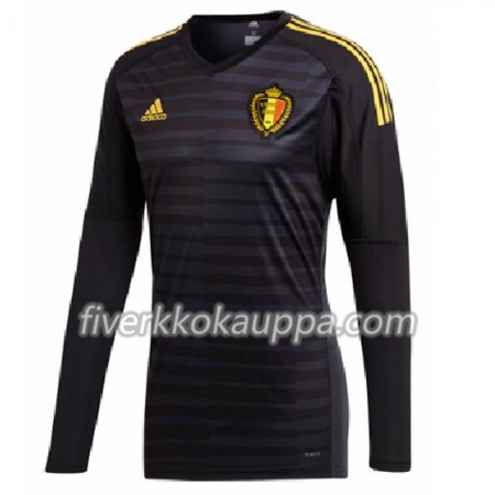 Jalkapallo Pelipaidat/Peliasut Belgia Maalivahti Kotipelipaita World Cup 2018 Pitkähihainen