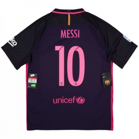 Jalkapallo Pelipaidat/Peliasut Barcelona Messi 10 2016-17 Retro Vieraspelipaita