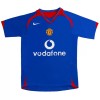Jalkapallo Pelipaidat/Peliasut Manchester United 2005-06 Retro Vieraspelipaita
