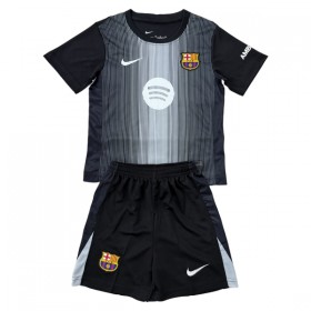 Jalkapallo Pelipaidat/Peliasut FC Barcelona Maalivahti Lasten 2025-26 Musta