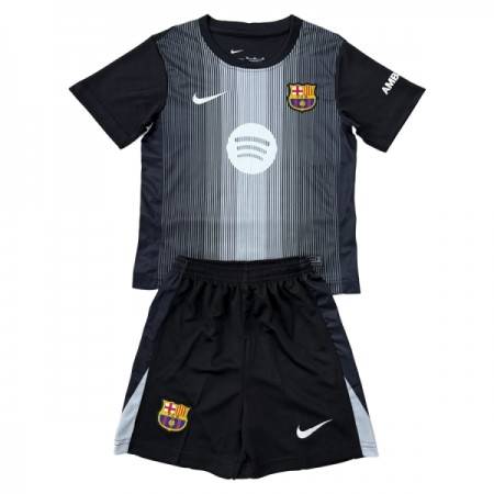 Jalkapallo Pelipaidat/Peliasut FC Barcelona Maalivahti Lasten 2025-26 Musta