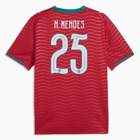 Jalkapallo Pelipaidat/Peliasut Portugali Nuno Mendes 25 Kotipelipaita Mm-Kisat 2026