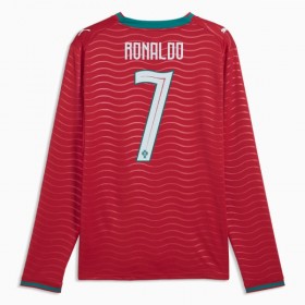 Jalkapallo Pelipaidat/Peliasut Portugali Ronaldo 7 Kotipelipaita Mm-Kisat 2026 Pitkähihainen