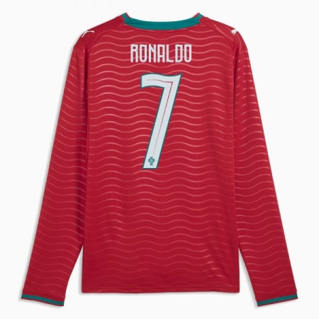 Jalkapallo Pelipaidat/Peliasut Portugali Ronaldo 7 Kotipelipaita Mm-Kisat 2026 Pitkähihainen