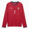 Jalkapallo Pelipaidat/Peliasut Portugali Ronaldo 7 Kotipelipaita Mm-Kisat 2026 Pitkähihainen