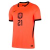 Jalkapallo Pelipaidat/Peliasut Alankomaat Frenkie de Jong 21 Kotipelipaita Mm-Kisat 2026