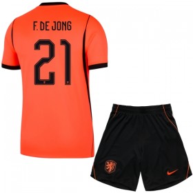 Jalkapallo Pelipaidat/Peliasut Alankomaat Frenkie de Jong 21 Lasten Kotipelipaita Mm-Kisat 2026