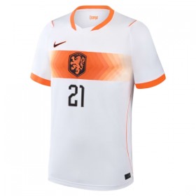 Jalkapallo Pelipaidat/Peliasut Alankomaat Frenkie de Jong 21 Lasten Vieraspelipaita Mm-Kisat 2026