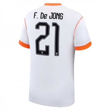 Jalkapallo Pelipaidat/Peliasut Alankomaat Frenkie de Jong 21 Vieraspelipaita Mm-Kisat 2026