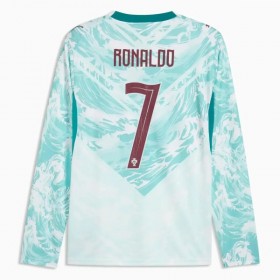 Jalkapallo Pelipaidat/Peliasut Portugali Ronaldo 7 Vieraspelipaita Mm-Kisat 2026 Pitkähihainen