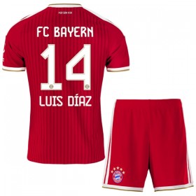 Jalkapallo Pelipaidat/Peliasut FC Bayern München Luis Diaz 14 Lasten Kotipelipaita 2026-27