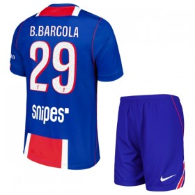Jalkapallo Pelipaidat/Peliasut Paris Saint-Germain Bradley Barcola 29 Lasten Kotipelipaita 2026-27
