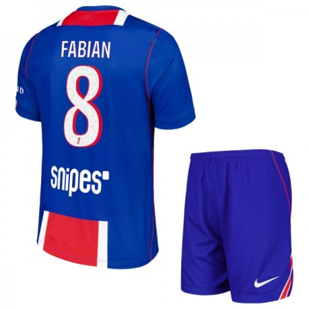Jalkapallo Pelipaidat/Peliasut Paris Saint-Germain Fabian 8 Lasten Kotipelipaita 2026-27 Jalkapallo Pelipaidat/Peliasut Paris Saint-Germain Fabian 8 Lasten Kotipelipaita 2026-27