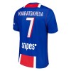 Jalkapallo Pelipaidat/Peliasut Paris Saint-Germain Kvaratskhelia 7 Lasten Kotipelipaita 2026-27