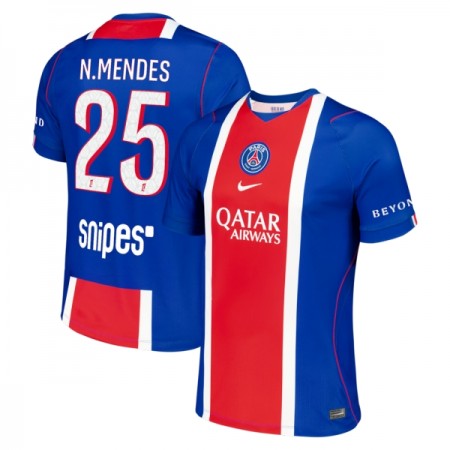 Jalkapallo Pelipaidat/Peliasut Paris Saint-Germain Nuno Mendes 25 Kotipelipaita 2026-27