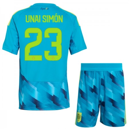 Jalkapallo Pelipaidat/Peliasut Espanja Unai Simon 23 Maalivahti Lasten Mm-Kisat 2026 Jalkapallo Pelipaidat/Peliasut Espanja Unai Simon 23 Maalivahti Lasten Mm-Kisat 2026
