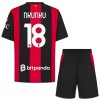 Jalkapallo Pelipaidat/Peliasut AC Milan Nkunku 18 Lasten Kotipelipaita 2026-27 Jalkapallo Pelipaidat/Peliasut AC Milan Nkunku 18 Lasten Kotipelipaita 2026-27
