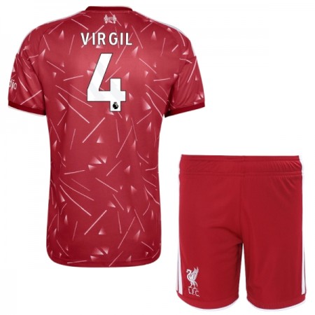 Jalkapallo Pelipaidat/Peliasut Liverpool Virgil 4 Lasten Kotipelipaita 2026-27