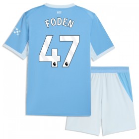 Jalkapallo Pelipaidat/Peliasut Manchester City Foden 47 Lasten Kotipelipaita 2026-27