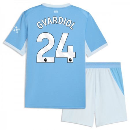 Jalkapallo Pelipaidat/Peliasut Manchester City Gvardiol 24 Lasten Kotipelipaita 2026-27