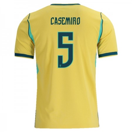 Jalkapallo Pelipaidat/Peliasut Brasilia Casemiro 5 Kotipelipaita Mm-Kisat 2026