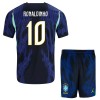 Jalkapallo Pelipaidat/Peliasut Brasilia Ronaldinho 10 Lasten Vieraspelipaita Mm-Kisat 2026