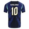 Jalkapallo Pelipaidat/Peliasut Brasilia Ronaldinho 10 Lasten Vieraspelipaita Mm-Kisat 2026