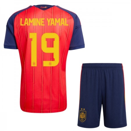 Jalkapallo Pelipaidat/Peliasut Espanja 2 Stars Lamine Yamal 19 Lasten Kotipelipaita Mm-Kisat 2026