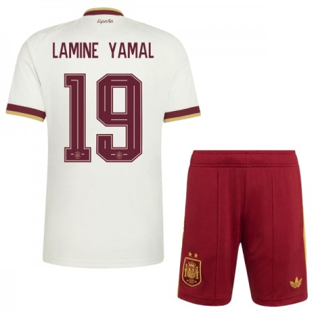 Jalkapallo Pelipaidat/Peliasut Espanja 2 Stars Lamine Yamal 19 Lasten Vieraspelipaita Mm-Kisat 2026