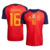 Jalkapallo Pelipaidat/Peliasut Espanja 2 Stars Rodrigo 16 Kotipelipaita Mm-Kisat 2026 Jalkapallo Pelipaidat/Peliasut Espanja 2 Stars Rodrigo 16 Kotipelipaita Mm-Kisat 2026