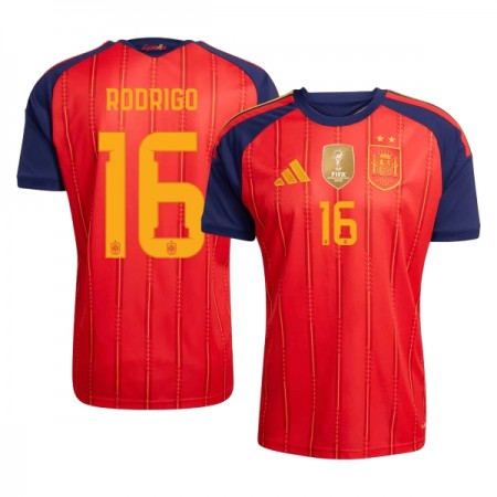 Jalkapallo Pelipaidat/Peliasut Espanja 2 Stars Rodrigo 16 Kotipelipaita Mm-Kisat 2026 Jalkapallo Pelipaidat/Peliasut Espanja 2 Stars Rodrigo 16 Kotipelipaita Mm-Kisat 2026