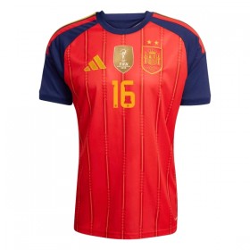 Jalkapallo Pelipaidat/Peliasut Espanja 2 Stars Rodrigo 16 Lasten Kotipelipaita Mm-Kisat 2026