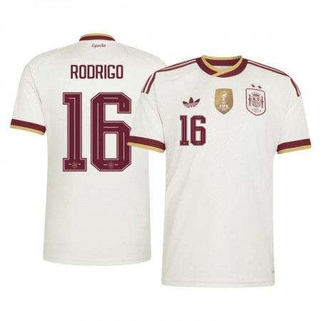 Jalkapallo Pelipaidat/Peliasut Espanja 2 Stars Rodrigo 16 Vieraspelipaita Mm-Kisat 2026