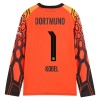 Jalkapallo Pelipaidat/Peliasut Borussia Dortmund Kobel 1 Maalivahti Kotipelipaita 2026-27 Oranssi Pitkähihainen
