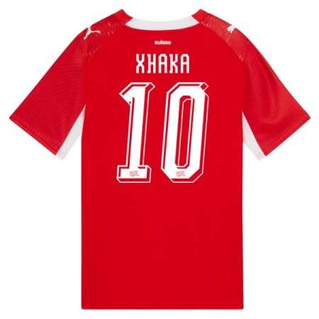 Jalkapallo Pelipaidat/Peliasut Sveitsi Granit Xhaka 10 Kotipelipaita Mm-Kisat 2026 Jalkapallo Pelipaidat/Peliasut Sveitsi Granit Xhaka 10 Kotipelipaita Mm-Kisat 2026