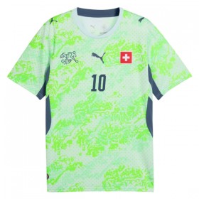 Jalkapallo Pelipaidat/Peliasut Sveitsi Granit Xhaka 10 Vieraspelipaita Mm-Kisat 2026