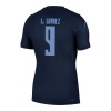 Jalkapallo Pelipaidat/Peliasut Uruguay Luis Suarez 9 Vieraspelipaita Mm-Kisat 2026