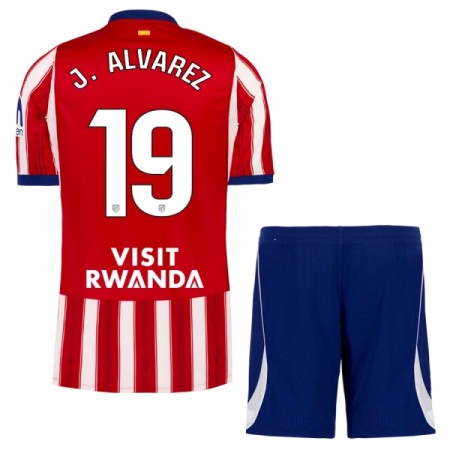 Jalkapallo Pelipaidat/Peliasut Atlético Madrid J. Alvarez 19 Lasten Kotipelipaita 2026-27