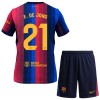 Jalkapallo Pelipaidat/Peliasut FC Barcelona Frenkie de Jong 21 Lasten Kotipelipaita 2026-27