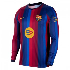 Jalkapallo Pelipaidat/Peliasut FC Barcelona Kotipelipaita 2026-27 Pitkähihainen