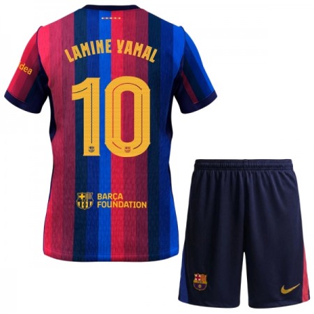 Jalkapallo Pelipaidat/Peliasut FC Barcelona Lamine Yamal 10 Lasten Kotipelipaita 2026-27