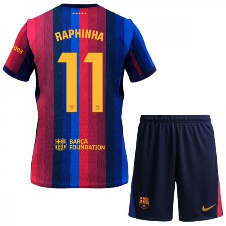 Jalkapallo Pelipaidat/Peliasut FC Barcelona Raphinha 11 Lasten Kotipelipaita 2026-27 Jalkapallo Pelipaidat/Peliasut FC Barcelona Raphinha 11 Lasten Kotipelipaita 2026-27
