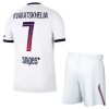 Jalkapallo Pelipaidat/Peliasut Paris Saint-Germain Kvaratskhelia 7 Lasten Vieraspelipaita 2026-27
