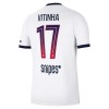 Jalkapallo Pelipaidat/Peliasut Paris Saint-Germain Vitinha 17 Vieraspelipaita 2026-27