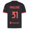 Jalkapallo Pelipaidat/Peliasut AC Milan Pavlovic 31 Kolmaspelipaita 2026-27 Jalkapallo Pelipaidat/Peliasut AC Milan Pavlovic 31 Kolmaspelipaita 2026-27