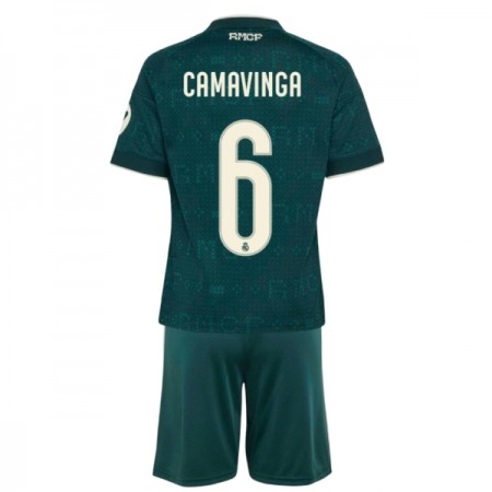 Jalkapallo Pelipaidat/Peliasut Real Madrid Camavinga 6 Lasten Vieraspelipaita 2026-27 Jalkapallo Pelipaidat/Peliasut Real Madrid Camavinga 6 Lasten Vieraspelipaita 2026-27