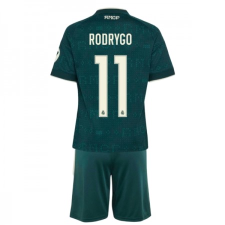 Jalkapallo Pelipaidat/Peliasut Real Madrid Rodrygo 11 Lasten Vieraspelipaita 2026-27 Jalkapallo Pelipaidat/Peliasut Real Madrid Rodrygo 11 Lasten Vieraspelipaita 2026-27