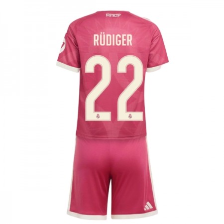 Jalkapallo Pelipaidat/Peliasut Real Madrid Rudiger 22 Lasten Kolmaspelipaita 2026-27 Jalkapallo Pelipaidat/Peliasut Real Madrid Rudiger 22 Lasten Kolmaspelipaita 2026-27