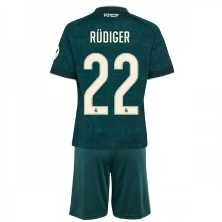 Jalkapallo Pelipaidat/Peliasut Real Madrid Rudiger 22 Lasten Vieraspelipaita 2026-27 Jalkapallo Pelipaidat/Peliasut Real Madrid Rudiger 22 Lasten Vieraspelipaita 2026-27
