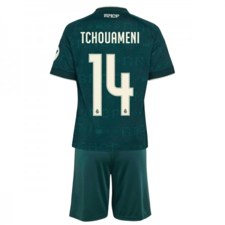 Jalkapallo Pelipaidat/Peliasut Real Madrid Tchouameni 14 Lasten Vieraspelipaita 2026-27 Jalkapallo Pelipaidat/Peliasut Real Madrid Tchouameni 14 Lasten Vieraspelipaita 2026-27